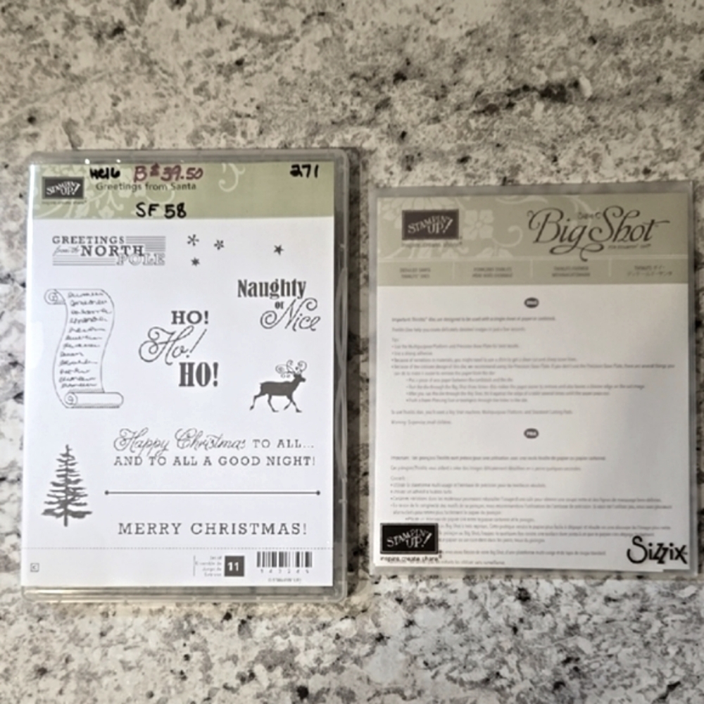 New Stampin' Up! Greetings from Santa Stamp Set & Detailed Santa Thinlits Dies